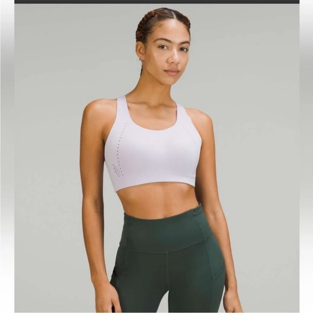 Lululemon AirSupport Faint Lavender Peri Purple High Support Sports Bra